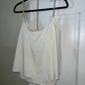 Micheal Kors White swim Chain Strap Top